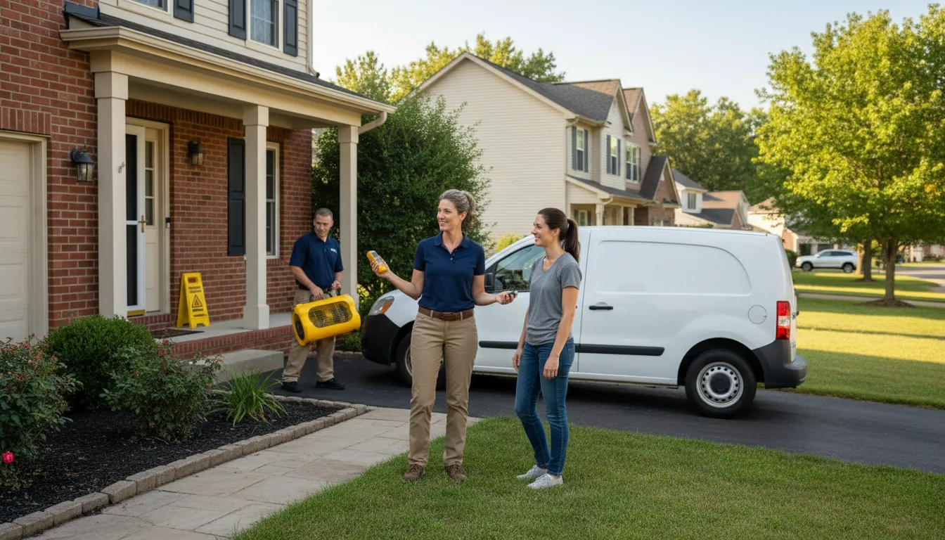 Residential water damage restoration in Walker, MI